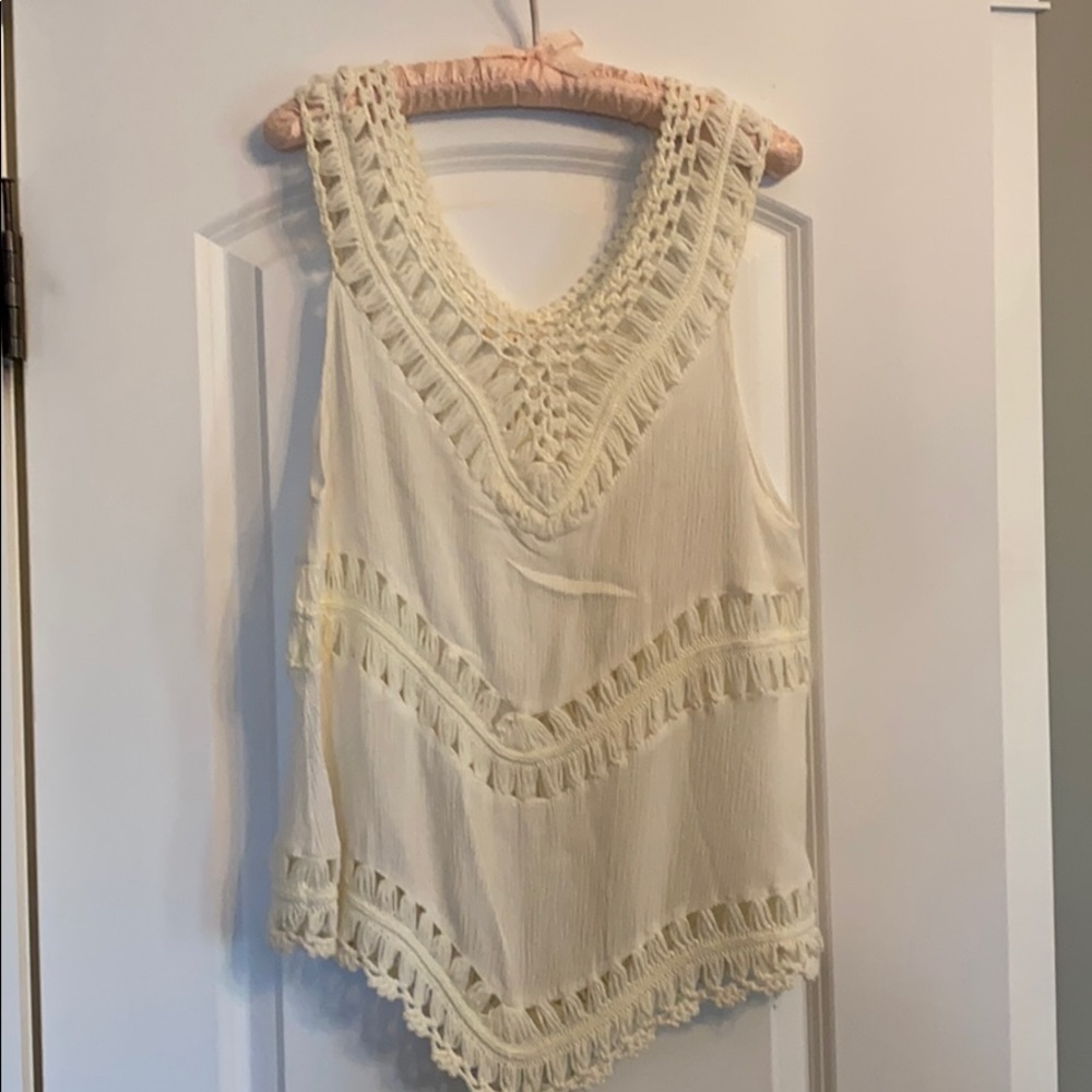 Cream tank top